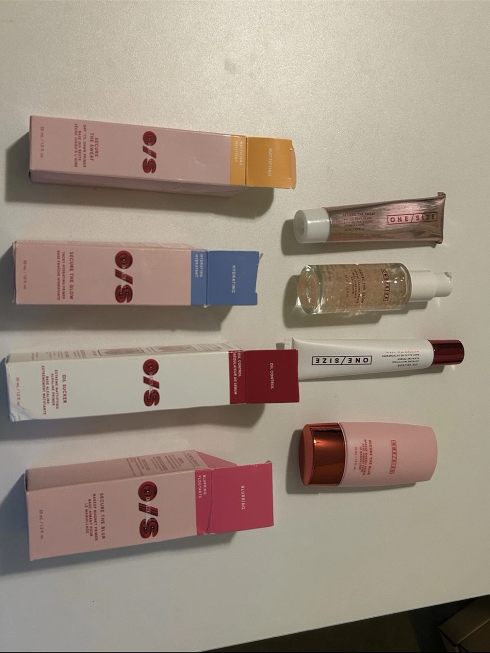 Set of FOUR ONE/SIZE Women Makeup Primer Kit - all full sized and new with boxes